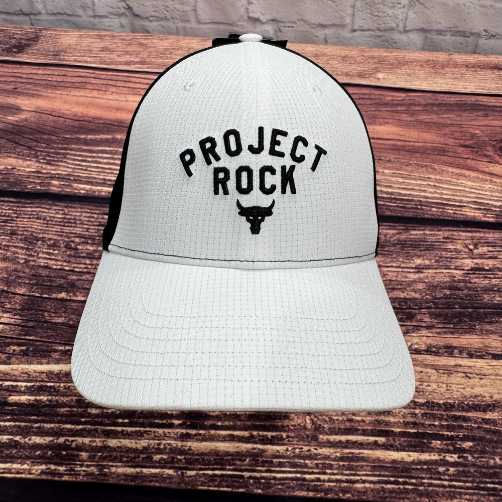 NWT Project Rock UA Snapback Hat Under Armour Mesh Dwayne Johnson Gym Workout